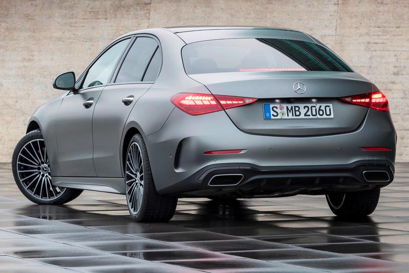 Mercedes Benz C Class Sedan 2022 Back View