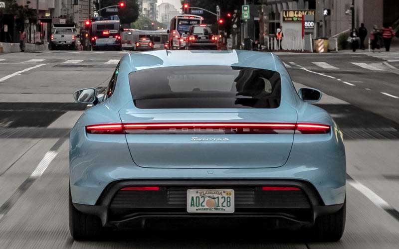 porsche taycan turbo 2022 exterior back