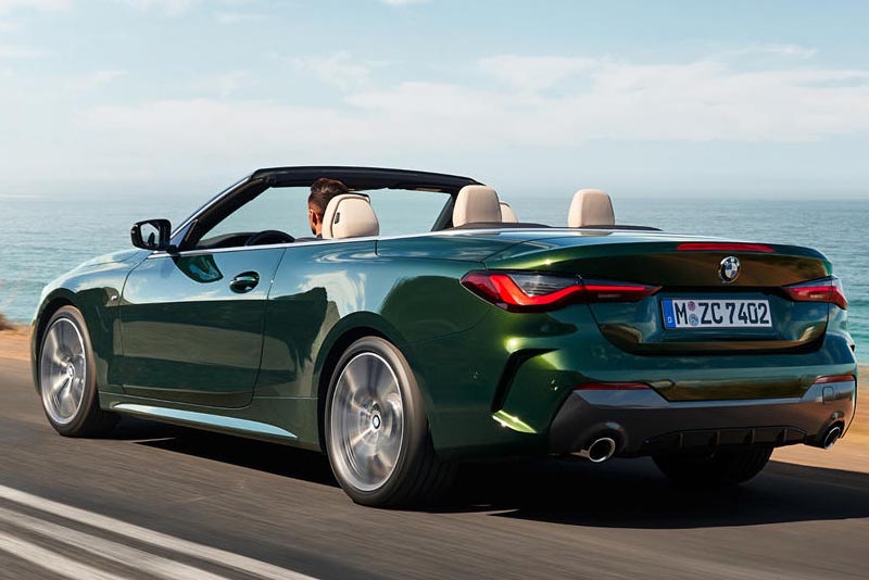 BMW 430i xDrive Convertible 2022 Back View