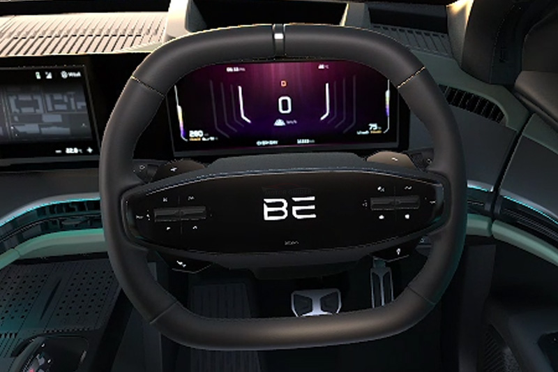 Mahindra BE 6 EV Interior Steering View